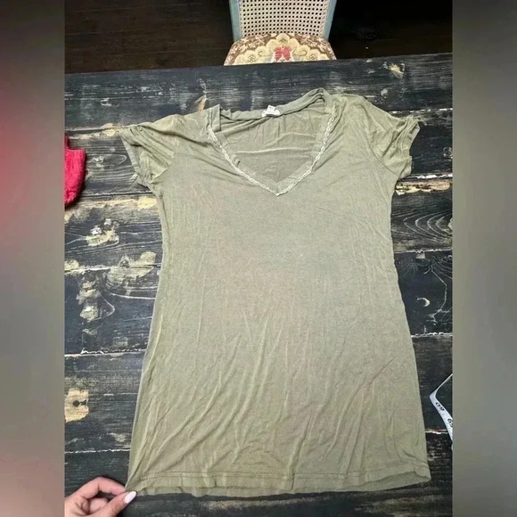 POL BRAND ARMY GREEN TSHIRT SIZE S - Picture 1 of 3